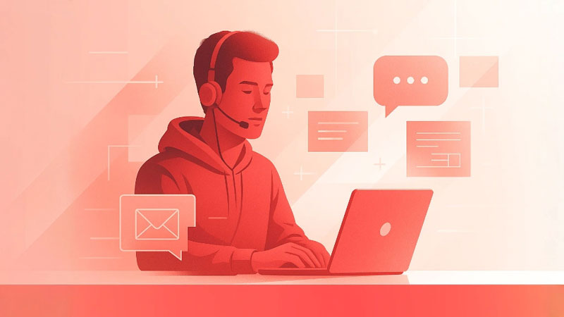 Site vitrine support technique réactif